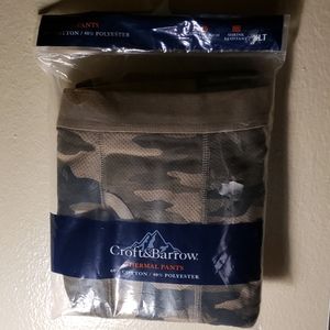 Mens Croft & Barrow Thermal Pants XLT New